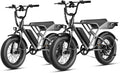 Jasion RetroVolt Electric Bike for Adults, 2000W/3000W Peak - 30/38MPH Electric Dirt Bike, 48V-52V, 13AH/20AH Battery, 70/90Miles Max Range Electric Motorcycle, 20'' X 4'' Fat Tire All-Terrain E-Bike