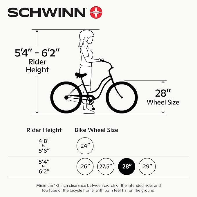 Schwinn Wayfarer Hybrid Bike, 700c Mens and Womens Bike, 7-Speed Hybrid Bicycle, Retro Steel Frame, Front and Rear Linear Pull Brakes, Fenders, Cargo Space, Adult Bicycle