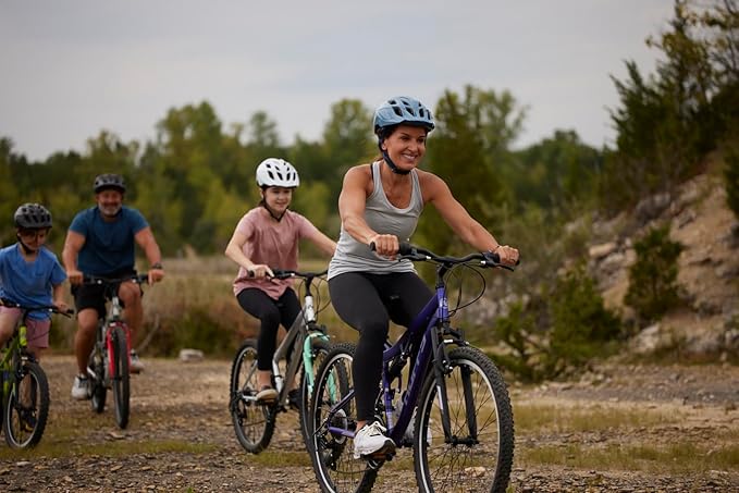 Huffy Stone Mountain Bike for Men and Women, 20”/24”/26”, 6-Speed (20”) or 21-Speed, Front or Dual Suspension (Varies), Multiple Colors, Adjustable Saddle, Shimano Equipped, All-Terrain Tires