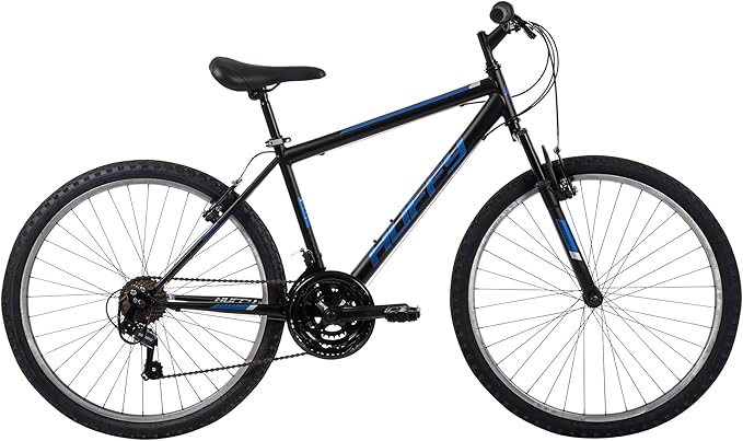 Huffy Stone Mountain Bike for Men and Women, 20”/24”/26”, 6-Speed (20”) or 21-Speed, Front or Dual Suspension (Varies), Multiple Colors, Adjustable Saddle, Shimano Equipped, All-Terrain Tires