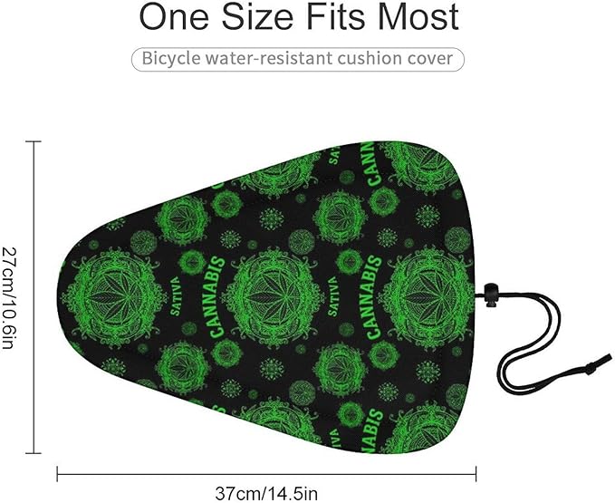 Adjustable Exercise Bike Seat Cover, Soft Cushion Indoor Outdoor Dust Resistant Protection