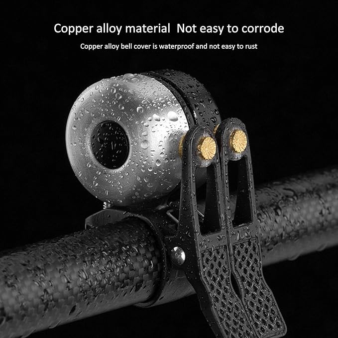 plplaaoo Classic Bike Bell,Bicycle Bell, Vintage Bicycle Double Bell Loudly Sound Mountain Bike Horn Knocking Cycling Accessory, Clearer Louder Longer Sustained Purer Tone, Classic Bike Bell Vint
