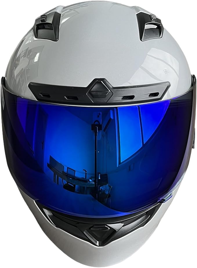 Qualifier DLX Helmet Visor,UV Protection Motorcycle Helmet Face Shield Compatible with Bell Qualifier DLX Mips/Qualifier/Star/Vortex/RS-1/RS-2/Revolver(Revo Deep Blue)