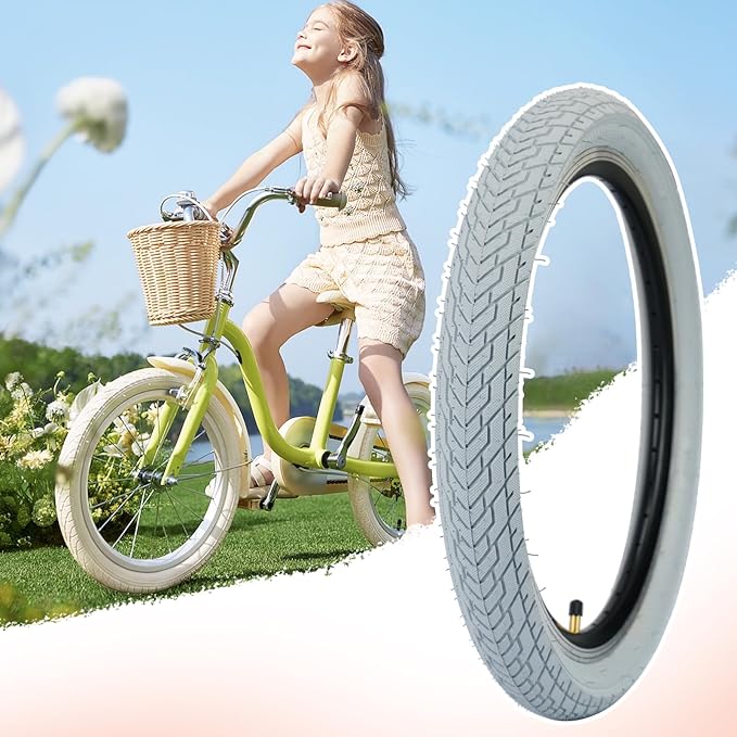 ZUKKA 20 x 2.35 Bike Tire 1/2 Pack 20 inch x 2.35 BMX Bike Tire Folding Replacement Tire for MTB Mountain Bike, BMX Bicycle Commuter Bike