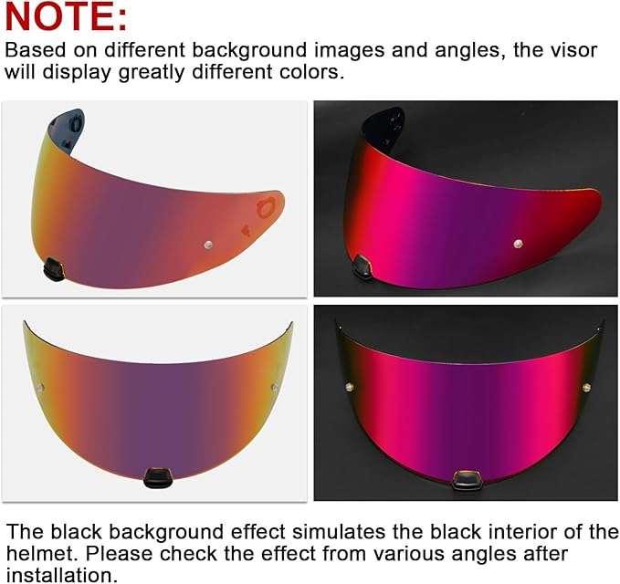 PSLER i10 Visor HJ-31 Visor i10 Tinted Visor Helmet i70 Face Shield Replacementfor i10 HJ-31 i70,Deep Purplish Red