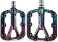 Premium Bike Pedals, Lightweight Bicycle Pedals for BMX/MTB -Universal Aluminum Wide Paltform and Lightweight
