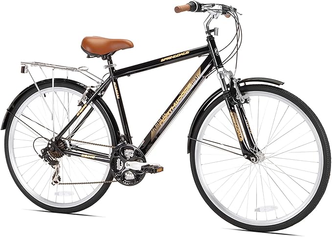 Kent International Springdale Hybrid Bicycle - 700c ‎Hybrid Bike with 21-Speed Rear Shimano Derailleur Drivetrain - Lightweight Mountain Bike with Aluminum Frame for Premium Cycling