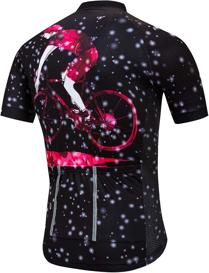 Cycling Jersey Mens Road Bicycle Clothing Summer Short Sleeve Breathable Cycling Tops