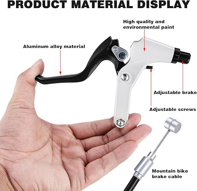 V Bike Brakes,Complete Universal Bicycle Brakes,Include V Brakes,Bike Brake Cable,Bike Brake Levers-Tool Wrenches,for Most Mountain Bikes and Road Bikes