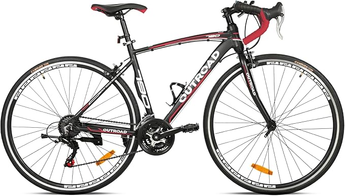 Betterland 14/21 Speed Road Bike, 700C Wheel Road Commuter Bicycle with Dual Disc/V Brakes, Light Aluminum Alloy Frame, Adult Faster Racing Bike for Men and Women