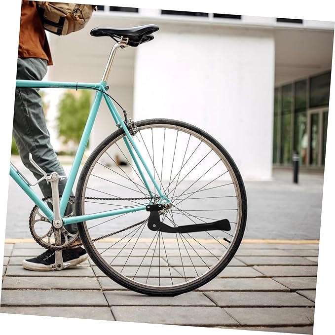 YARNOW Adjustable Bike Kickstand Aluminum Support Stand for Mountain Road Bikes Anti-slip Base Design for Easy Parking Uneven Ground