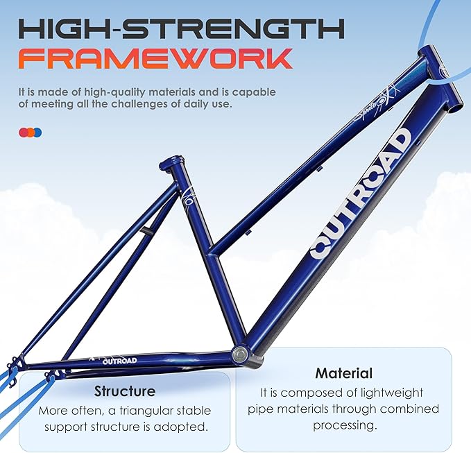 26 inch 7-Speed Commuter Bicycle,Men's Cruiser Bike/Mountain Bike/Hybrid Bicycle,V Brake,Metal Frame, Adult Bike (Black, White, Blue, Green, Purple, Pink)