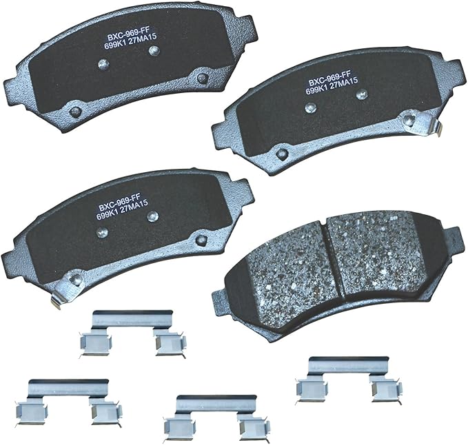 Bendix Premium SBC699K1 Front Brake Pads for Century,LeSabre,Park Avenue,Regal,Riviera,DeVille,Eldorado,Seville,Impala,Monte Carlo,Tigra,Vectra,Venture,Aurora,Intrigue,Silhouette,Bonneville,Grand Prix