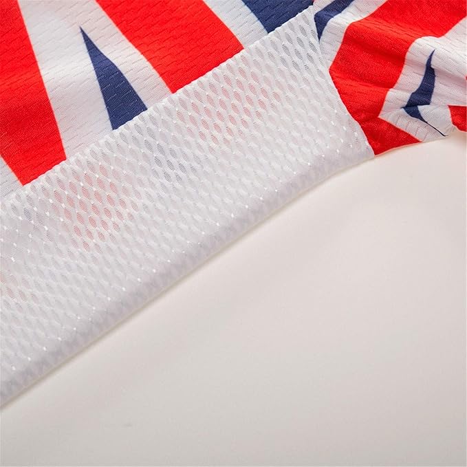 Cycling Jerseys Men Bicycle Short Sleeve Summer Shirt Bike Biking Tops Riding Clothing Flag