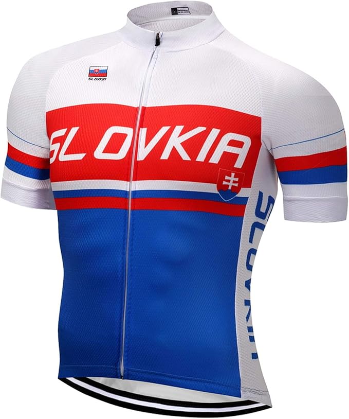 Cycling Jerseys Men Bicycle Short Sleeve Summer Shirt Bike Biking Tops Riding Clothing Flag