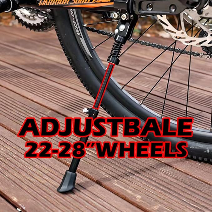 Adjustable Bike Kickstand - 18 to 26 Inch - Bicycle Kickstand for Mountain Bike Road Bike 18 20 22 24 26 Inches Wheel