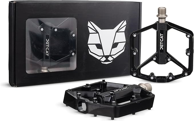 Mountain Bike Pedals Flat - MTB Pedals Flat, Bicycle Pedals, Road Bike Pedals, BMX Pedals, for BMX MTN Road Gravel EBike, Specialized Parts, Adults, Aluminum Metal Stamp 9/16"