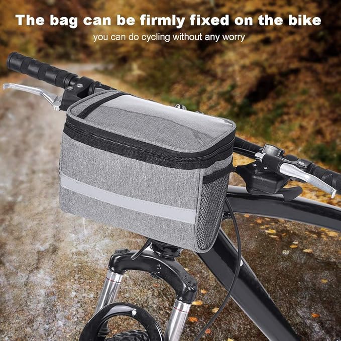 HEITIGN 2 in 1 Seat Bag Cycling Bag Cycle Factor Bike Handlebar Bag Waterproof Bike Saddlebag Aerodynamic Pouch with TPU for Mountain, Beach or Road Bikes