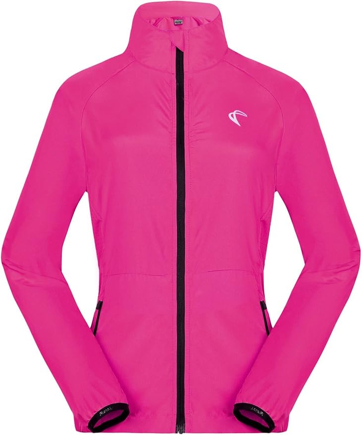 Women's Packable Windbreaker Jacket Resistant Convertible Cycling Running Jacket Lightweight Windproof Water