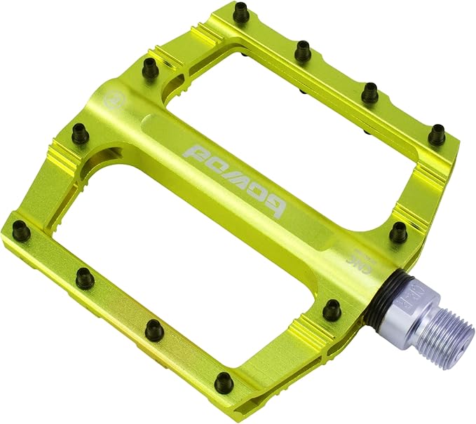 Bike Pedals 9/16" Lightweight Non-Slip Bicycle Platform Pedals - Fits Most Adult Bikes & Mountain Bikes &MTB, Road Bikes and Slip-Resistant Design