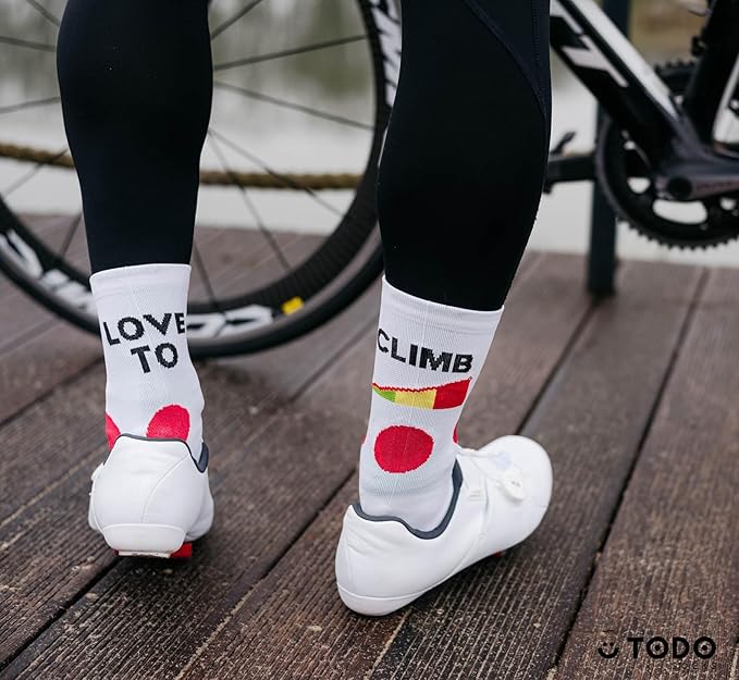 TODO PRO Cycling Socks - Breathable Bike Socks for Men and Women