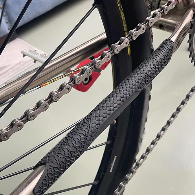 Eagles Mountain Bike Chainstay Protector, MTB Silicone Chain Stay Frame Guard, Road Bicycle Chain Pad for Most Bicycle Protect Your Bike Frame from Scratch by Chain (1 PCS, E212)