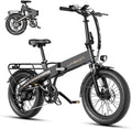 Jasion Electric Bike for Adults, 1000W Peak Motor Foldable Ebike, Aluminum 20'' Fat Tire Electric Bicycle Built-in 48V Removable Battery, EBS Commuter E Bikes up to 23 MPH & 45 Miles Max Range
