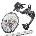 VG Sports 10 Speed MTB Groupset Bike Chain 11-42T Cassette 1x10 Speed Rear Derailleur& Shifter (10S 11-42T Set)