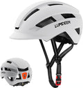 LUMDEER NEUBOZ Hat Bike Helmet for Adults - Certified Bicycle Helmet with Light & Visor, Durable Commuter Ebike Helmet for Men Women