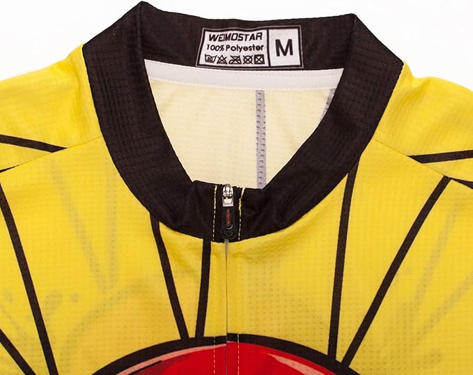 Men Cycling Jersey Skull Bike Short Sleeve Tops Quick-Dry Reflective 3-Pockets S-3XL