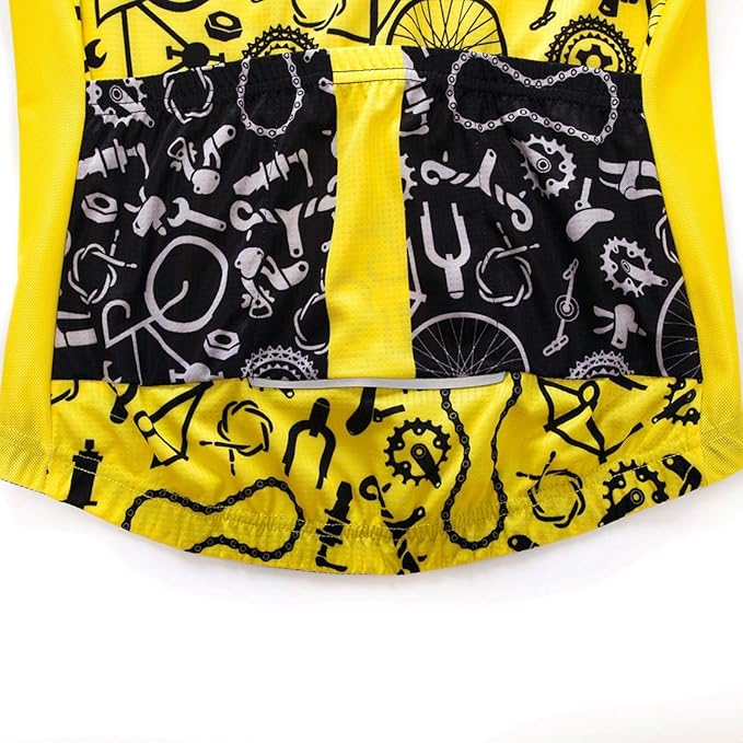 Men's Cycling Jerseys Tops Biking Shirts Short Sleeve Full Zipper Bike Clothing