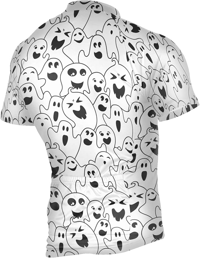Men's Cycling Bike Jersey Short Sleeve Moisture Wicking, Breathable, Quick Dry Biking Shirt with 3 Rear Pockets