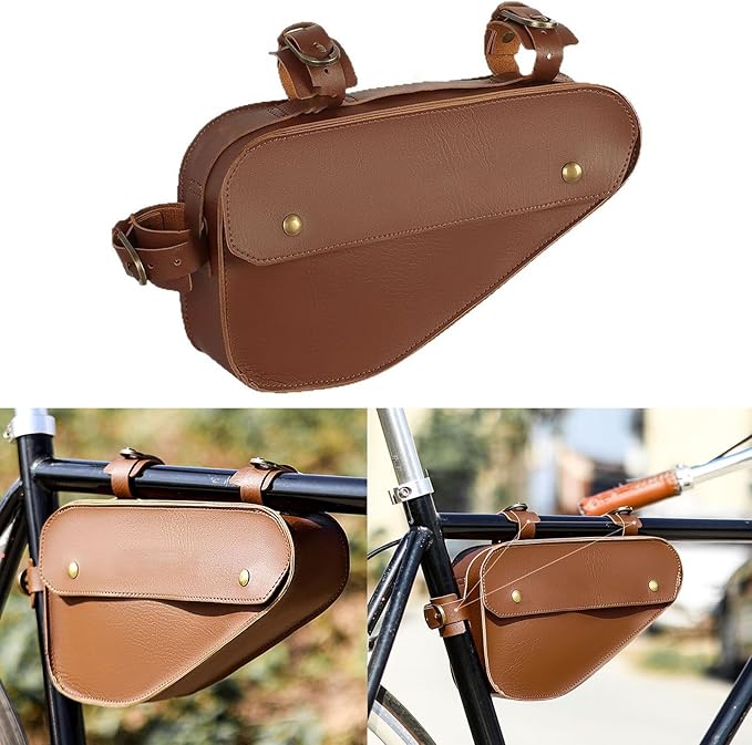 Bikes Triangular Pouches Mountain Bicycles Frame Front Top Tube Bag Pouches Practical Bikes Storage Cycling Part Triangular Pouch Saddles Cycling Storage Bike