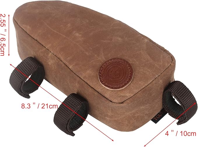 TOURBON Bicycle Bag Bike Top Tube Pouch Front Frame Phone Holder Water-Resistant Cycling Accessories Storage Bag