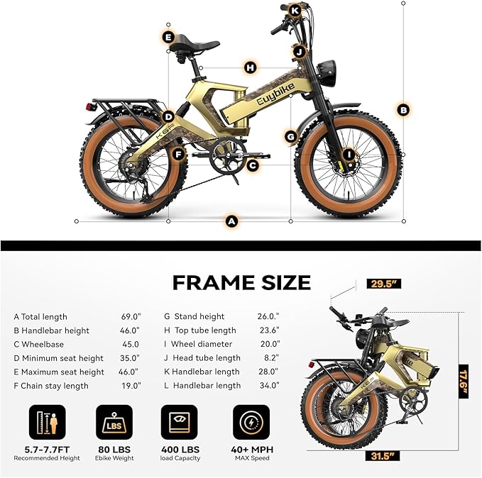 2000W/3000W Peak Motor Electric Bike for Adults, 48V/52V 25AH/30AH Battery Full Suspension Foldable Ebike, 20"x4.0" Fat Tires 35MPH Dirt Bike, 100/120 Miles Hydraulic Brake Magnesium Alloy Motorcycle