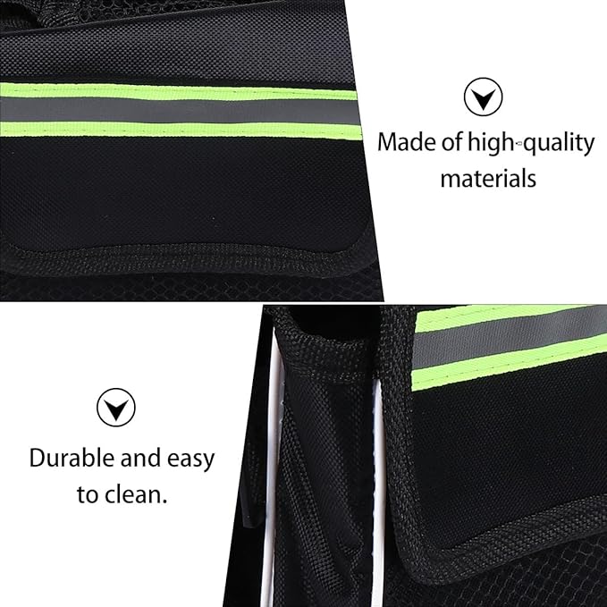 VICASKY 2pcs Bike Bag Front Frame Pack Waterproof Bicycle Top Tube Storage Pouch Large Capacity Cycling Handlebar Bag for Mountain Bike Riding Accessories