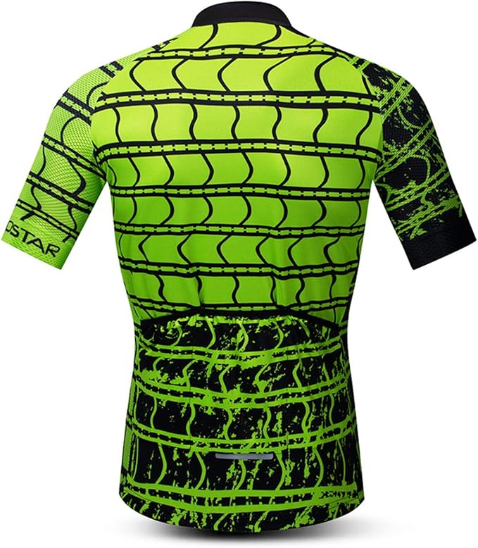 JPOJPO USA Cycling Jersey Men Road Bike Shirt Summer Biking Tops Short Sleeve Bicycle Clothes Cycle Wear Breathable