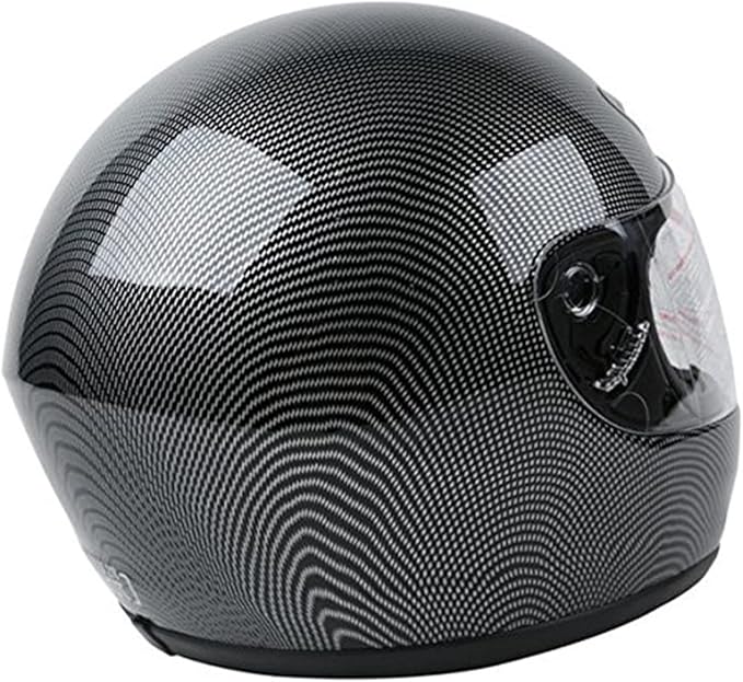 TCT-MOTORPARTS Adult Motocross Helmet DOT Motorcycle Carbon Fiber Flip Up Full Face Street ATV Helmet for Women Men Medium