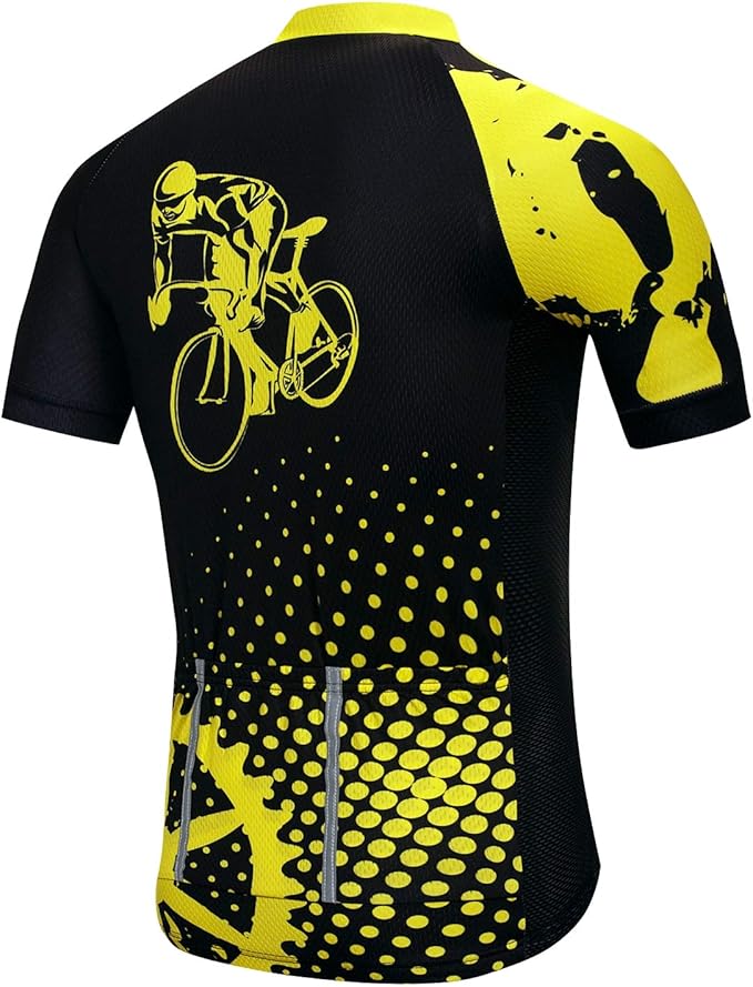 Cycling Jersey Mens Road Bicycle Clothing Summer Short Sleeve Breathable Cycling Tops