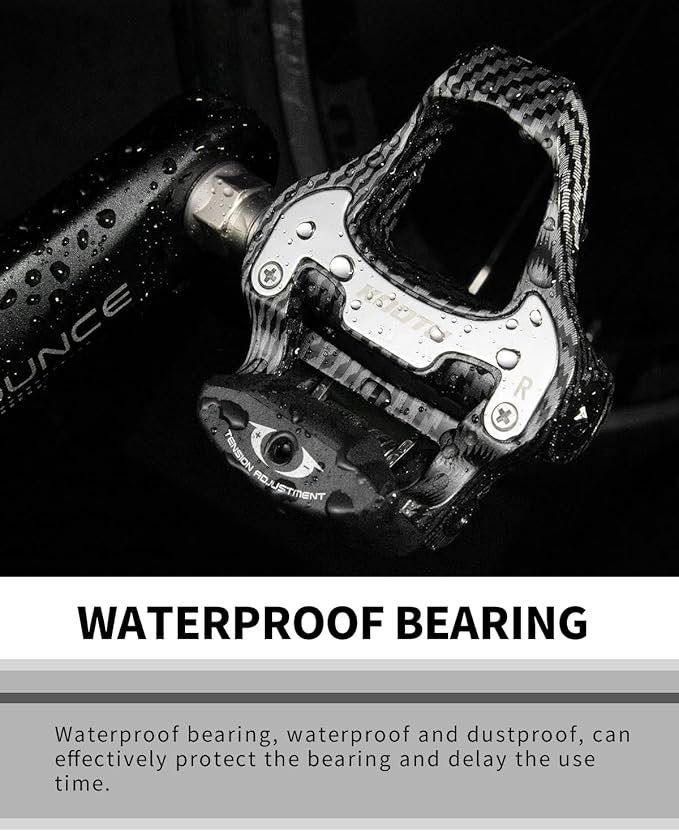 KOOTU KEO Bike Pedals 9/16" Universal Road Bike Pedals Bicycle Platform Pedals Clipless Pedals Suitable for Road Bike Spin Bike MTB Indoor Bike