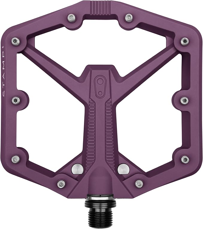 Crankbrothers Stamp Flat MTB Pedals - Size-Specific, Lightweight, Versatile, Durable Bike Pedals