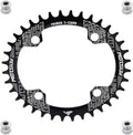 YBEKI Pro-Grade 104BCD Chainring (30-52T) CNC 7075-T6 Aluminum Narrow-Wide MTB/Road Round Oval Bike Chainwheel | Shimano/SRAM 8-11 Speed Compatible | 573MPa Strength(Black/Red/Blue)