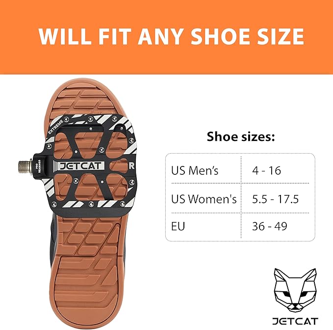 Mountain Bike Pedals Flat - MTB Pedals Flat, Bicycle Pedals, Road Bike Pedals, BMX Pedals, for BMX MTN Road Gravel EBike, Specialized Parts, Adults, Aluminum Metal Stamp 9/16"