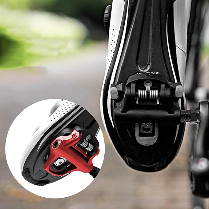 WOWSPORT Look Keo Road Bike Pedals - Lightweight Clipless Pedals with Sealed Bearings & Nylon/Carbon Body | 9/16″ Spindle, Compatible with Look Keo Cleats for Indoor & Road Cycling