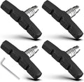 Bike Brake Pads, 70mm Universal V Brake Pads, 4PCS Mountain Bike Brake Pads Set with Allen Wrench, Compatible with Cruiser Road BMX Hybrid Folding Bikes, Bicycle Brakes Replacement
