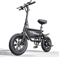 14" Folding Electric Bike for Adults & Teens - Peak 750W Motor, 20MPH Speed, 48V, 35/53Mile Range, 4-Speed Gear & Upgraded Wide Comfort Seat, UL 2849 Certified, for City Cycling & Commuter Riding