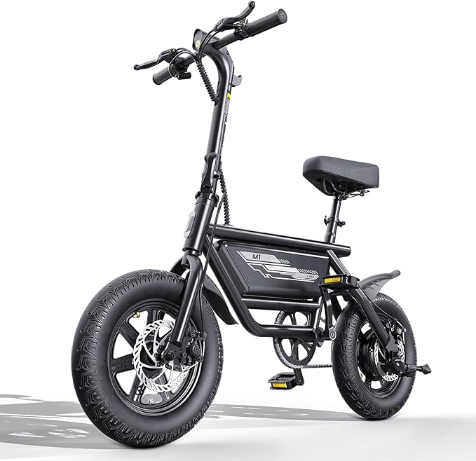 14" Folding Electric Bike for Adults & Teens - Peak 750W Motor, 20MPH Speed, 48V, 35/53Mile Range, 4-Speed Gear & Upgraded Wide Comfort Seat, UL 2849 Certified, for City Cycling & Commuter Riding