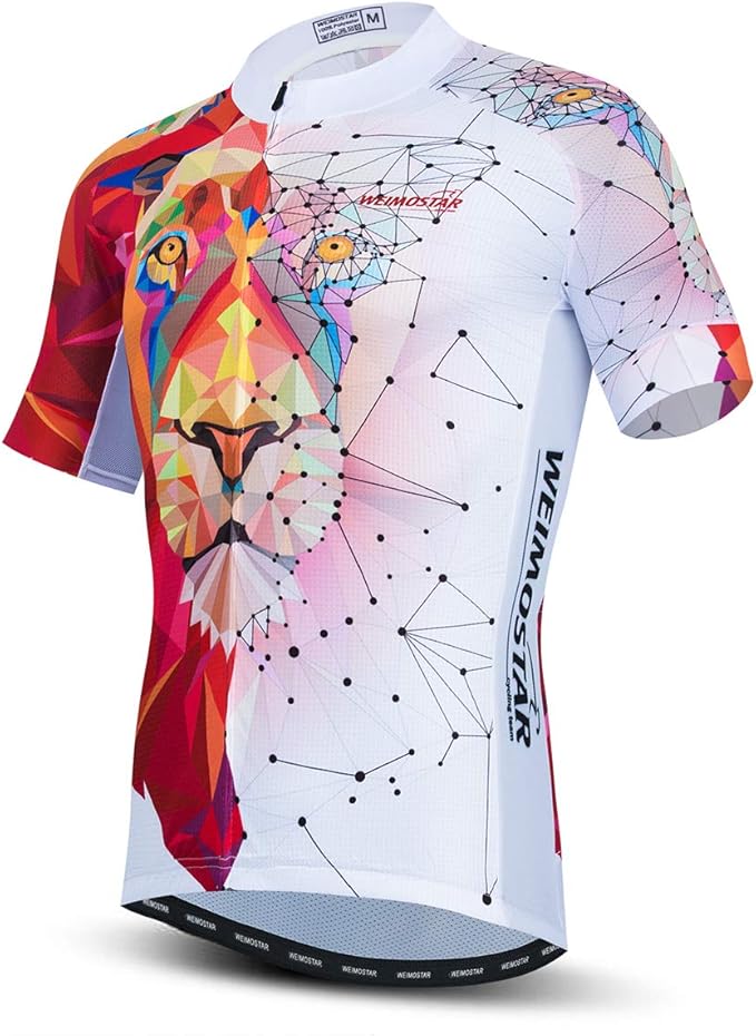 Hotlion Summer Cycling Jersey Men Mountain Bike Jersey Quick Dry Bicycle Shirt Short Sleeve Cycling Clothing