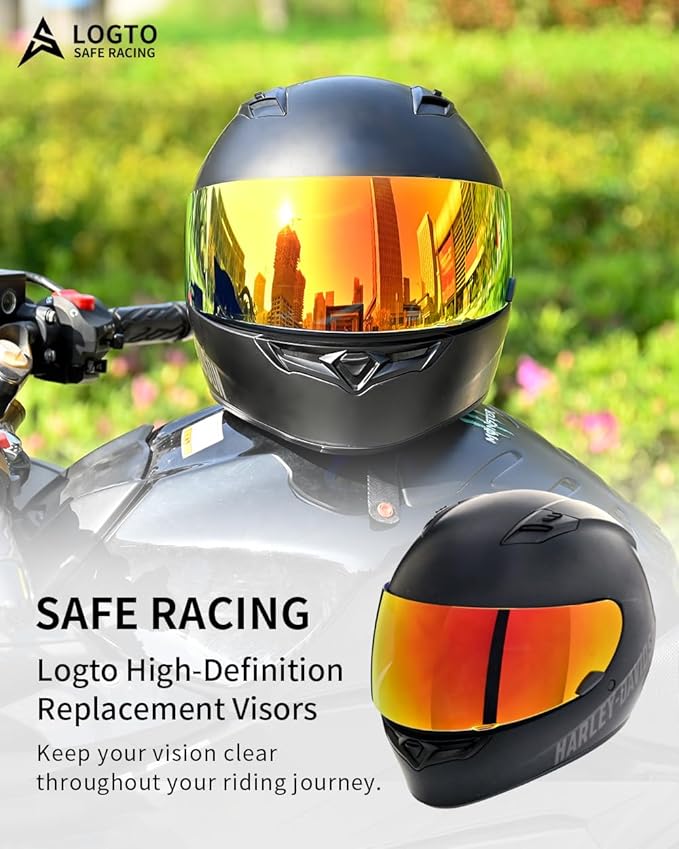 Replacement Motorcycle Helmet Visor Shield for Star RS-1 Vortex Qualifier Revolver Helmet Accessories Universal