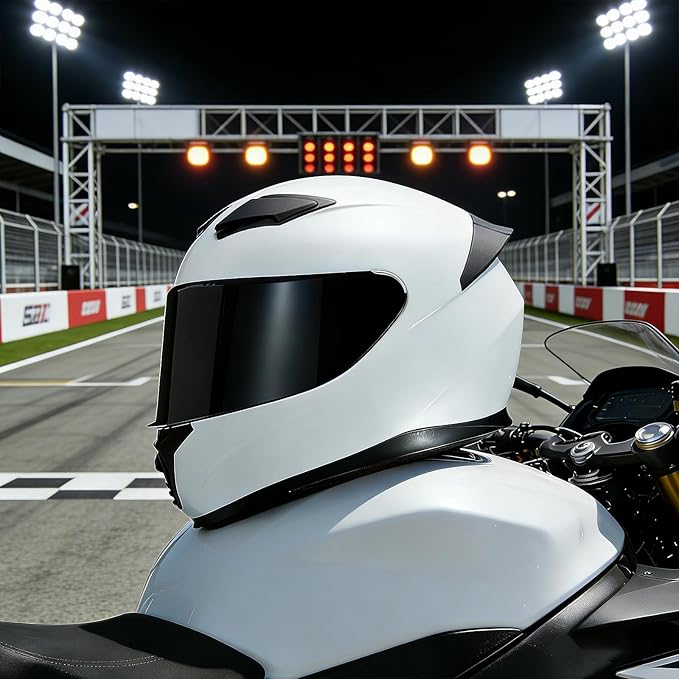 Full Face Motorcycle Helmet WS-607 DOT Approved Motorbike Racing Street Bike Helmets for Adults with Visor